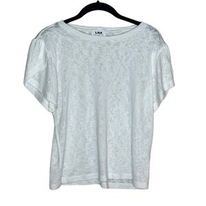 LNA Cream Puff Sleeve T Shirt‎